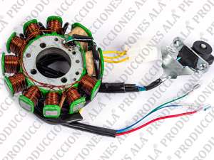 Alternador C/A 11 piñas 2 bobinas alterno 290 Ohm