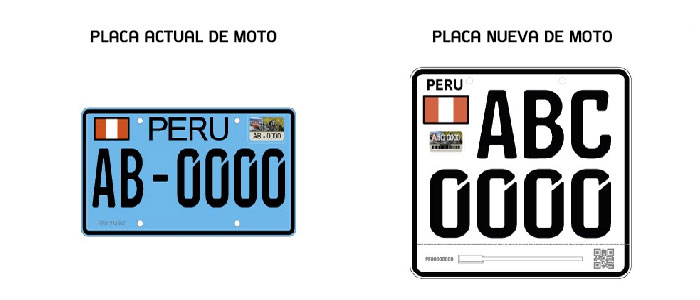 nuevas placas de moto